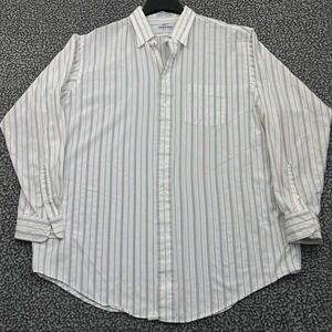 Harris Prestige Button Up Shirt Men 17 - 36 Striped Long Sleeve Collared
